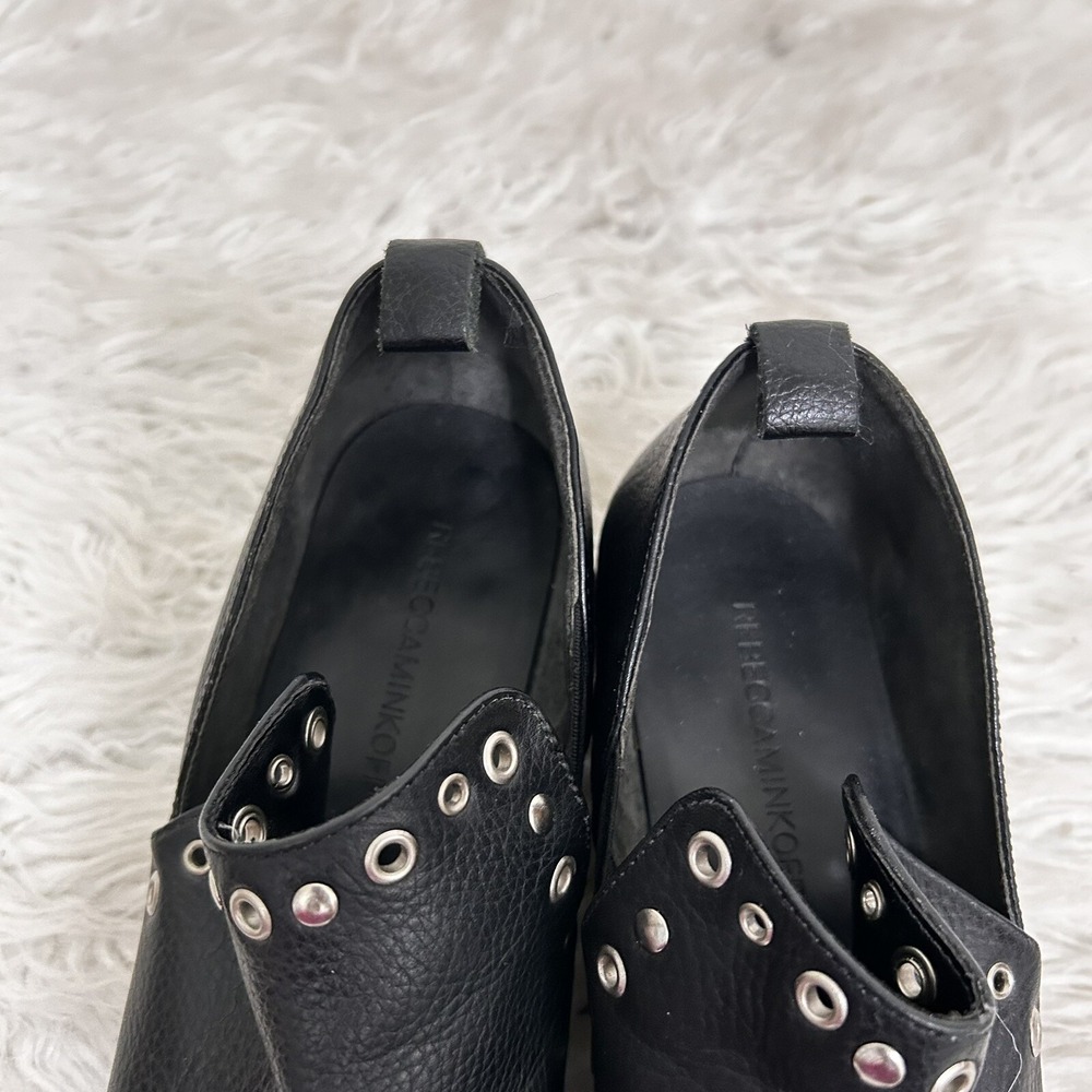 Rebecca Minkoff Annette Grommet Shootie Soft Pebble Grain Leather Slip on 9.5 M - Picture 10 of 10